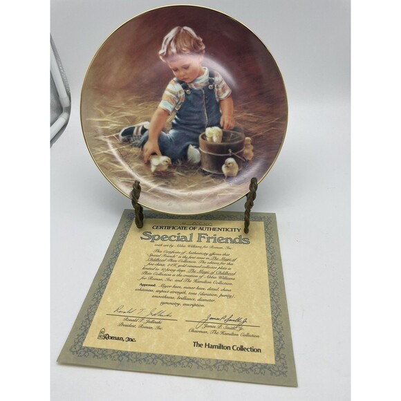 Vintage Special Friends Plate 8" Abbie Williams The Magic of Childhood 1984 - Picture 1 of 4